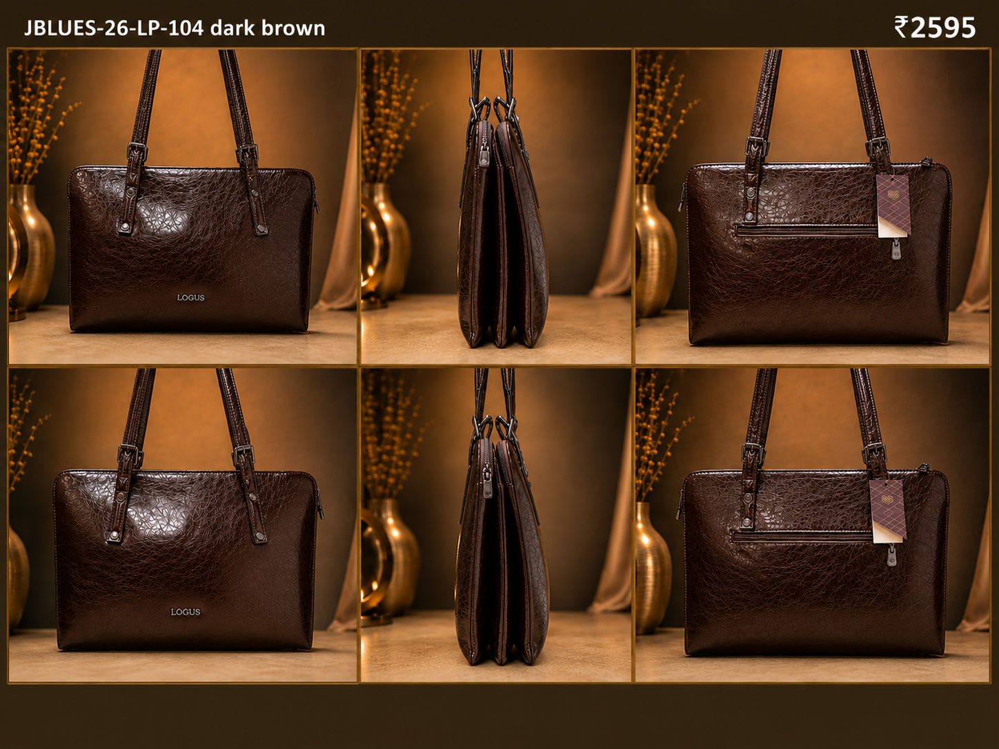 Logus J-Blues 104 Small Tote Bag – Dark Brown 2