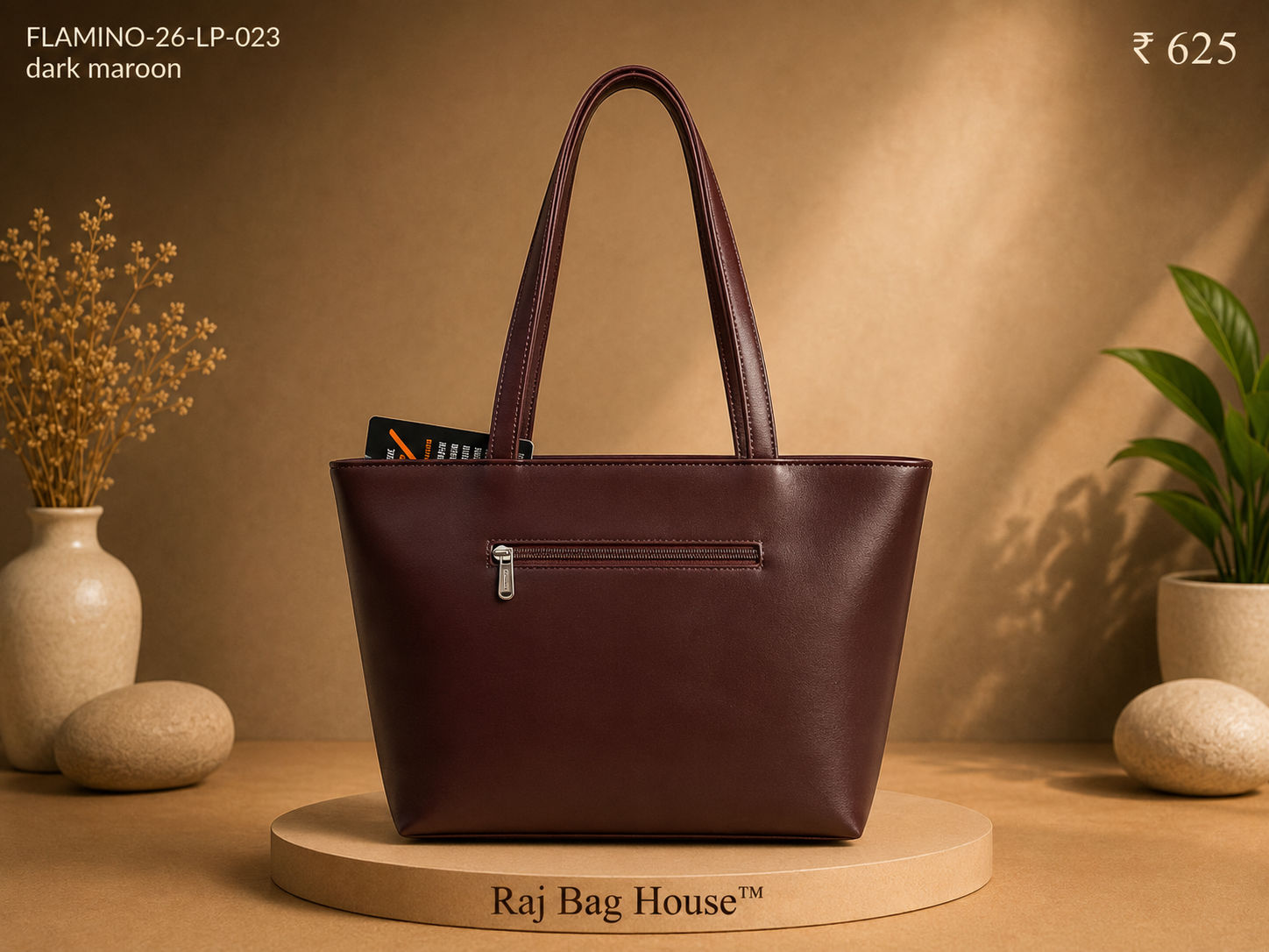 Flamingo Flamino 023 Darkmaroon Tote Bag – Dark Maroon 2