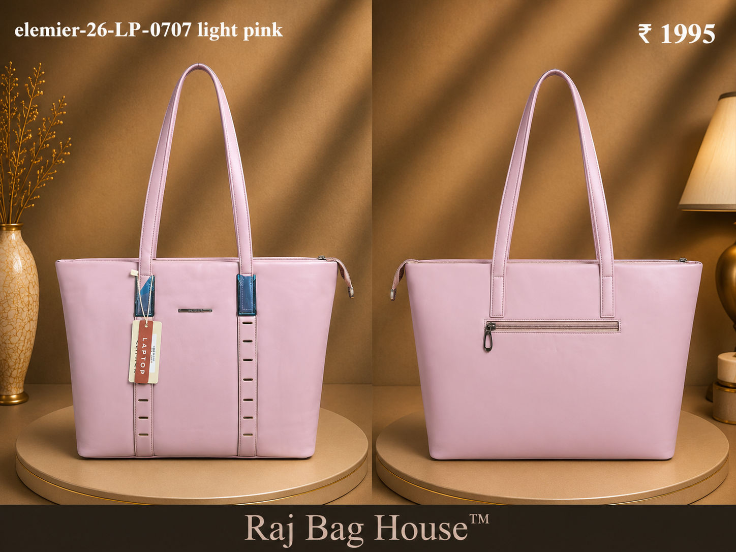 Elemier 0707 Tote Bag – Light Pink