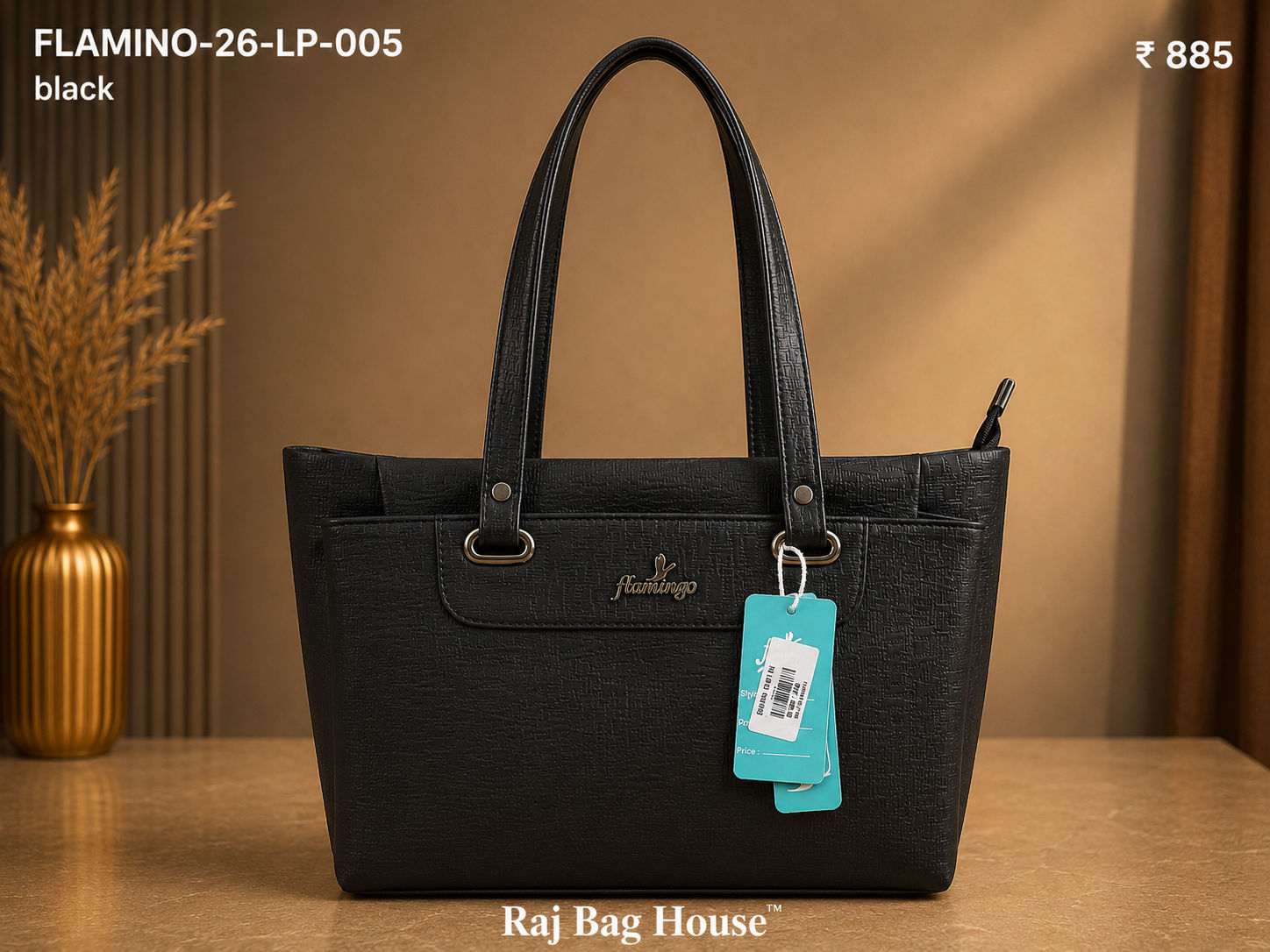 Flamingo Flamino 005 Tote Bag – Black