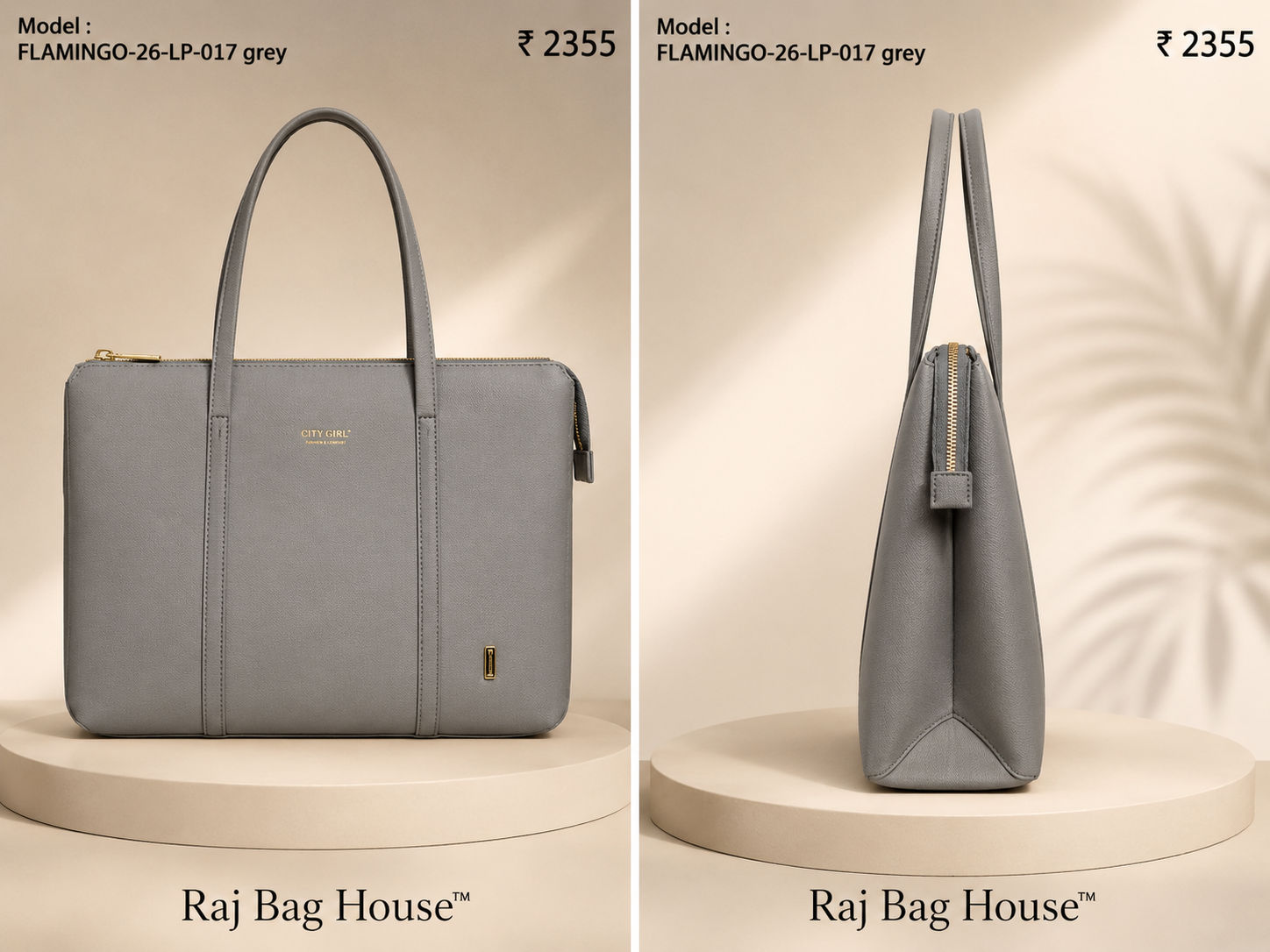 City Girl Flamino 017 Tote Bag – Grey 2