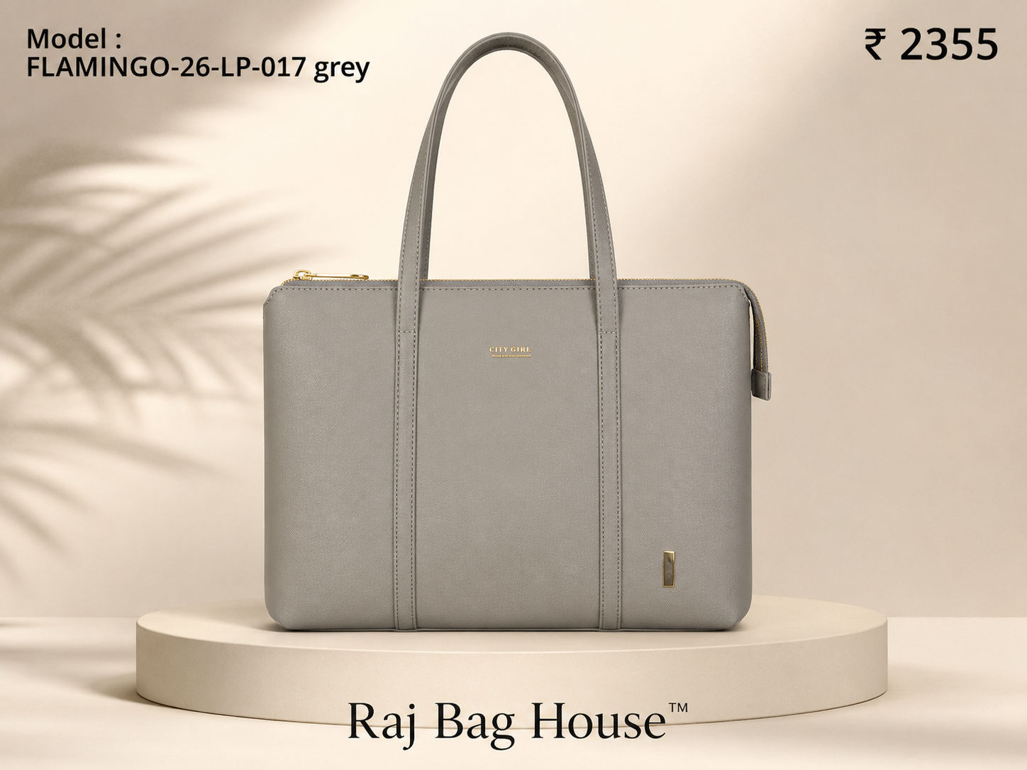 City Girl Flamino 017 Tote Bag โ Grey