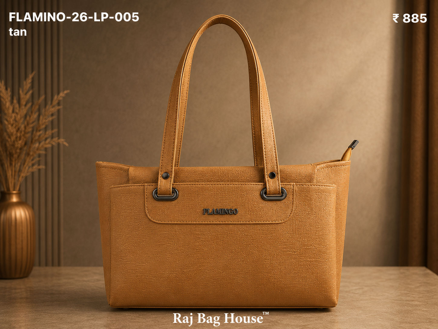 Flamingo Flamino 005 Tote Bag – Tan
