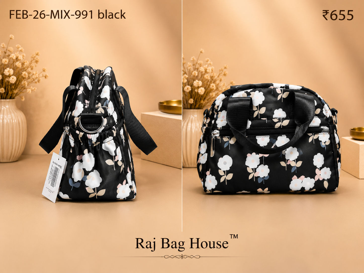 Feelings Bag Feb Mix 991 Small Sling Bag – Black 2
