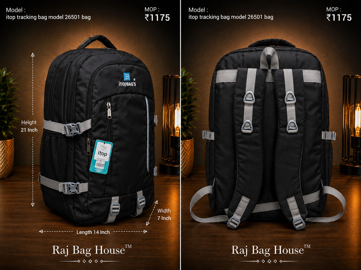 Itop Itop Tracking Model 26501 Large Travel Bag – Black 2