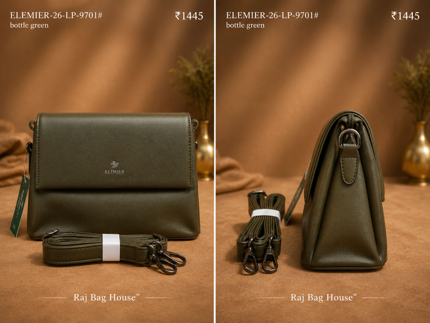 Elemier 9701# Sling Bag – Green 2