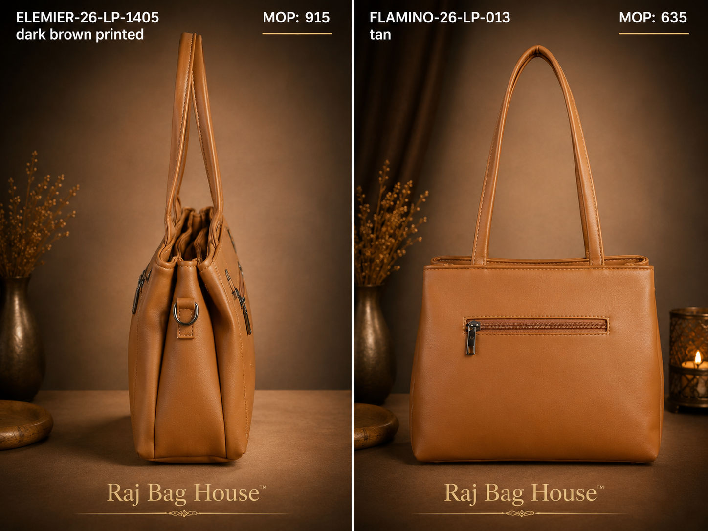 Flamingo Flamino 010 Handbag – Tan 2