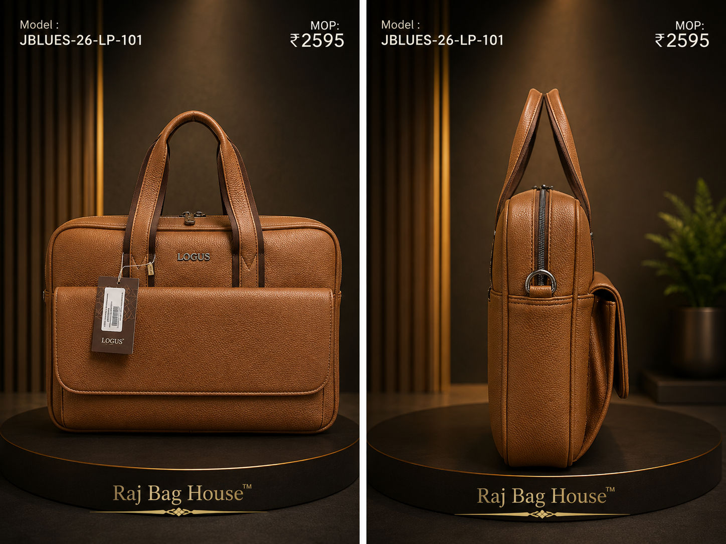 Imported J-Blues 101 Small Laptop Bag – Light Brown 2