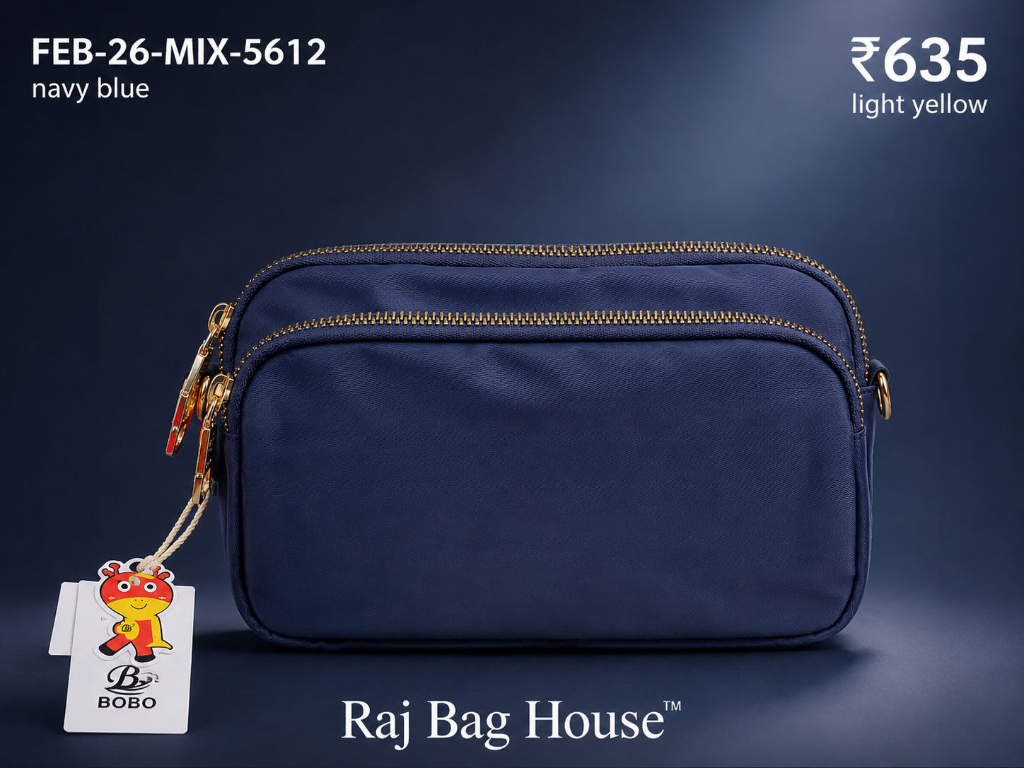 Feelings Bag Feb Mix 5612 Small Sling Bag – Navy Blue