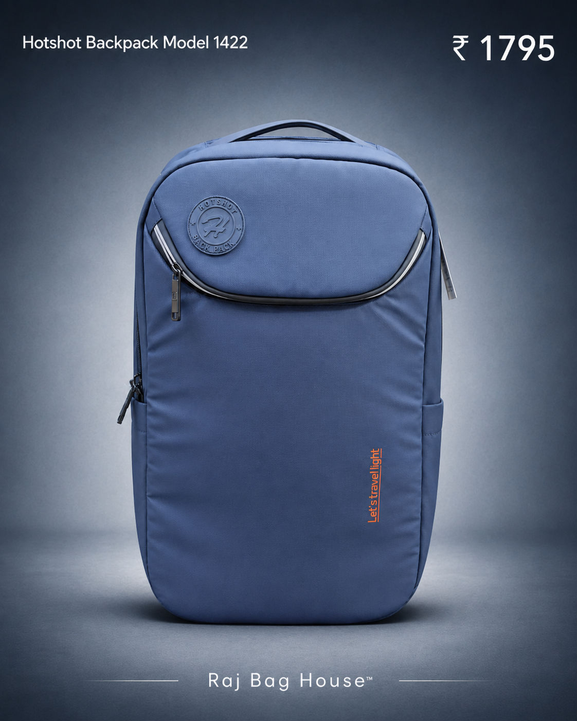 Hotshot Hotshot Model 1422 Laptop Bag – Navy Blue