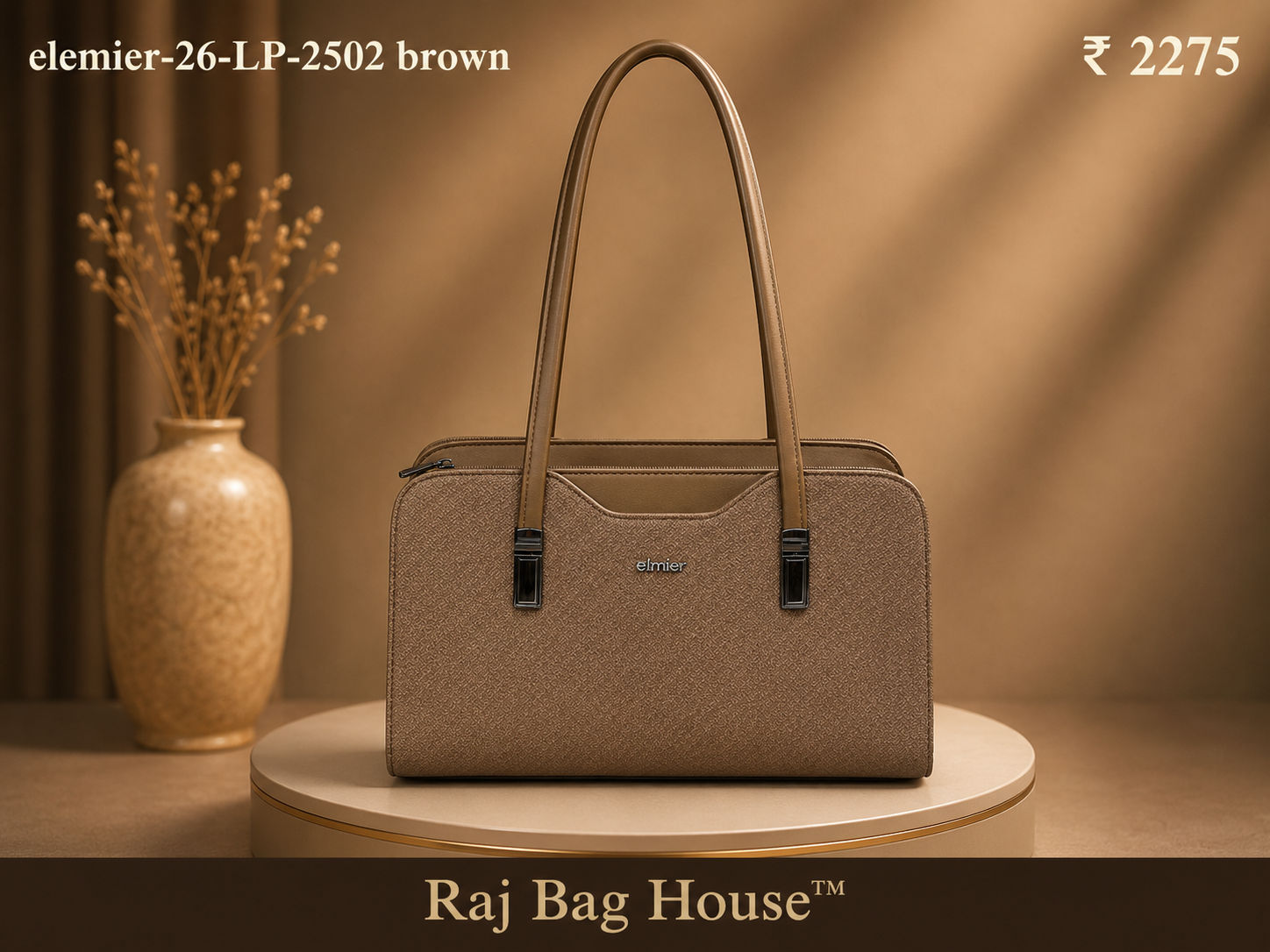 Elemier 2502 Tote Bag – Brown