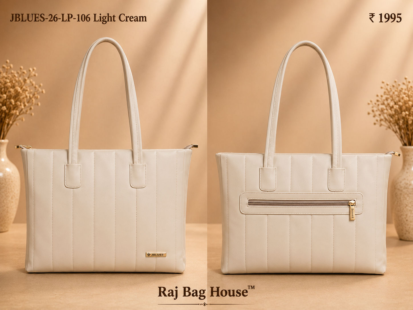 J Blues Tote Bag 106 - Cream