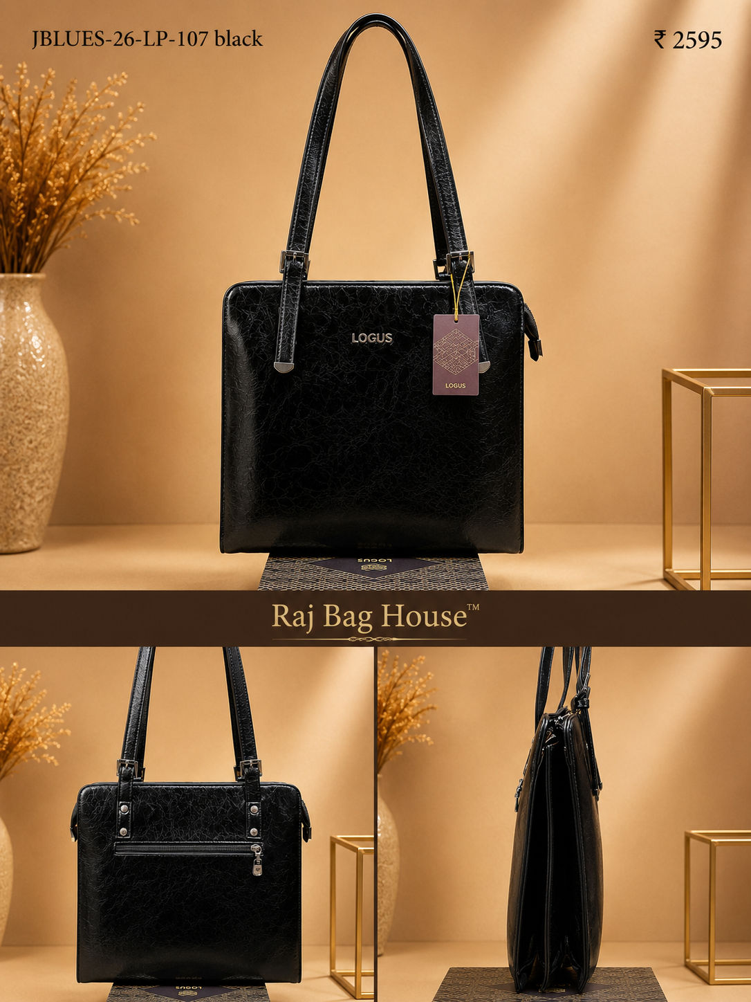 Logus J-Blues 107 Small Tote Bag – Black 2