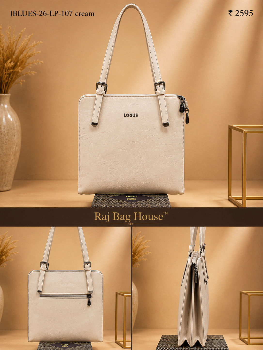 Logus Tote Bag J BLUES-26-LP-107 - Off White
