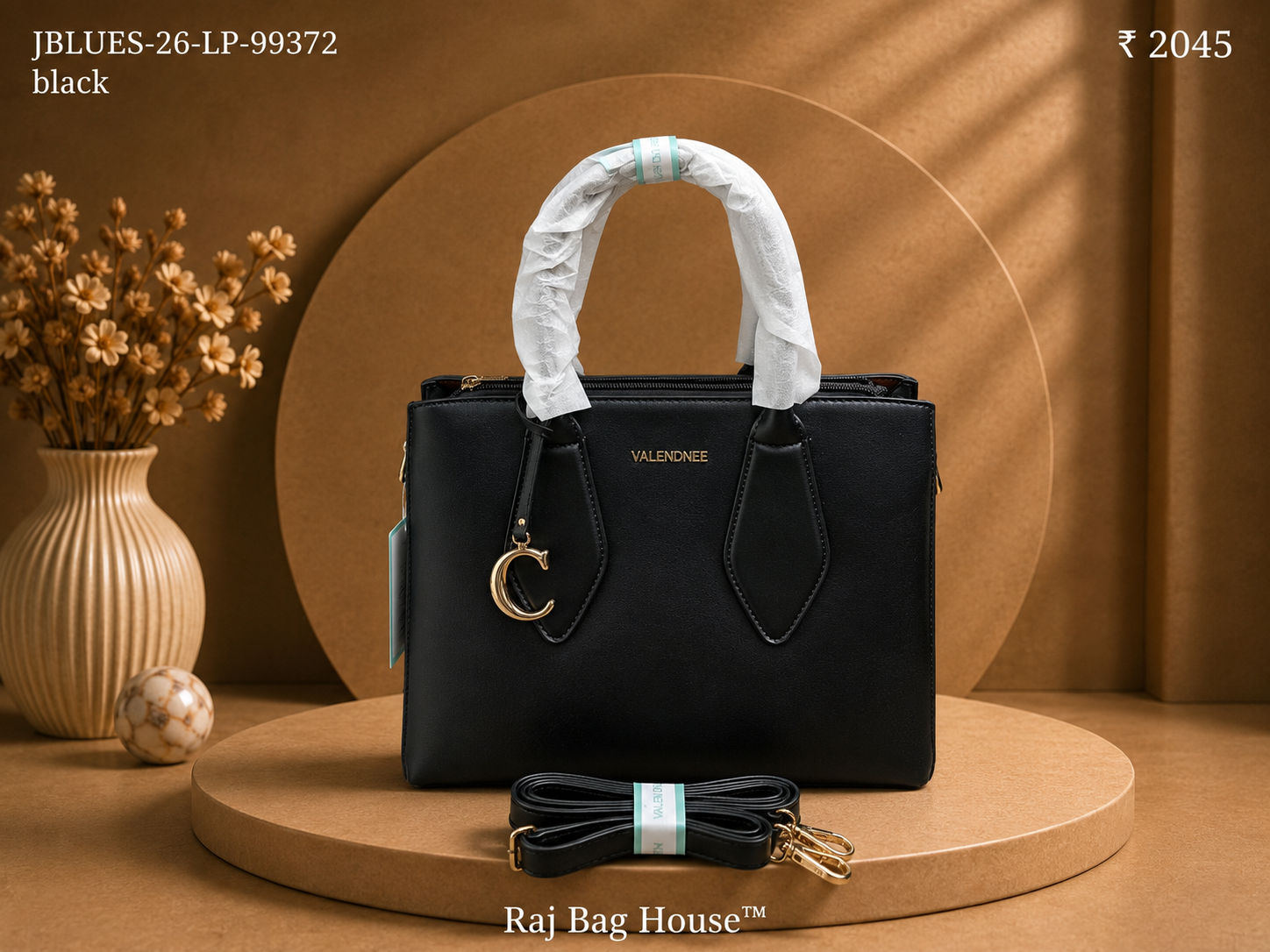 Valendnee J-Blues 99372 Handbag – Black 2