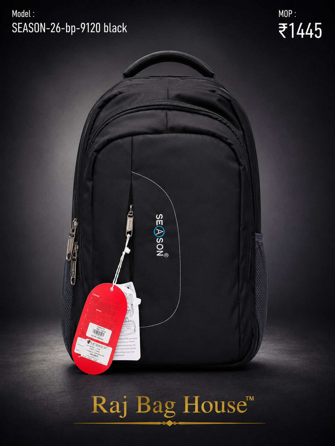 Season Travel Backpack 9102 - Black