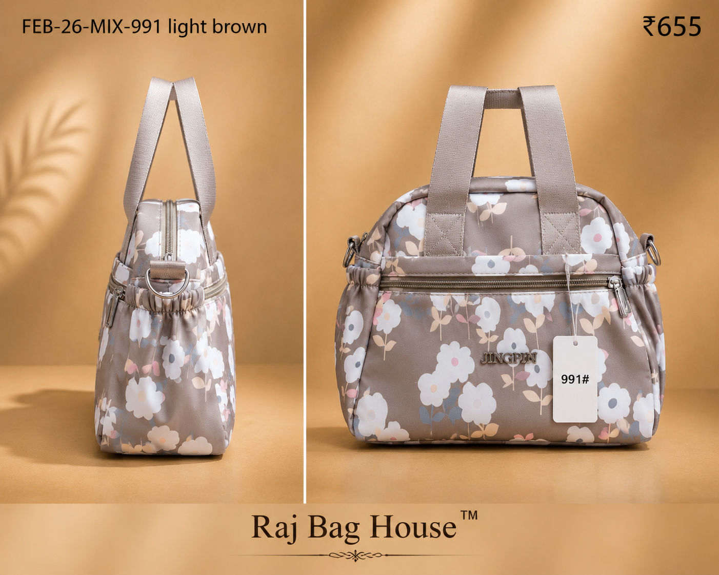 Feelings Bag Feb Mix 991 Small Sling Bag – Light Brown 2