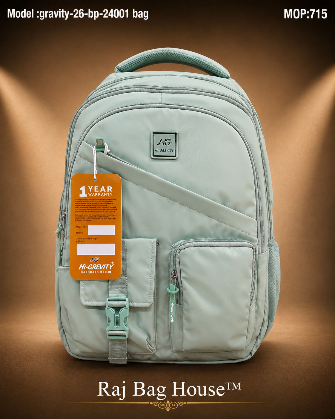 Gravity Gr 24001 Medium School Backpack – Pista