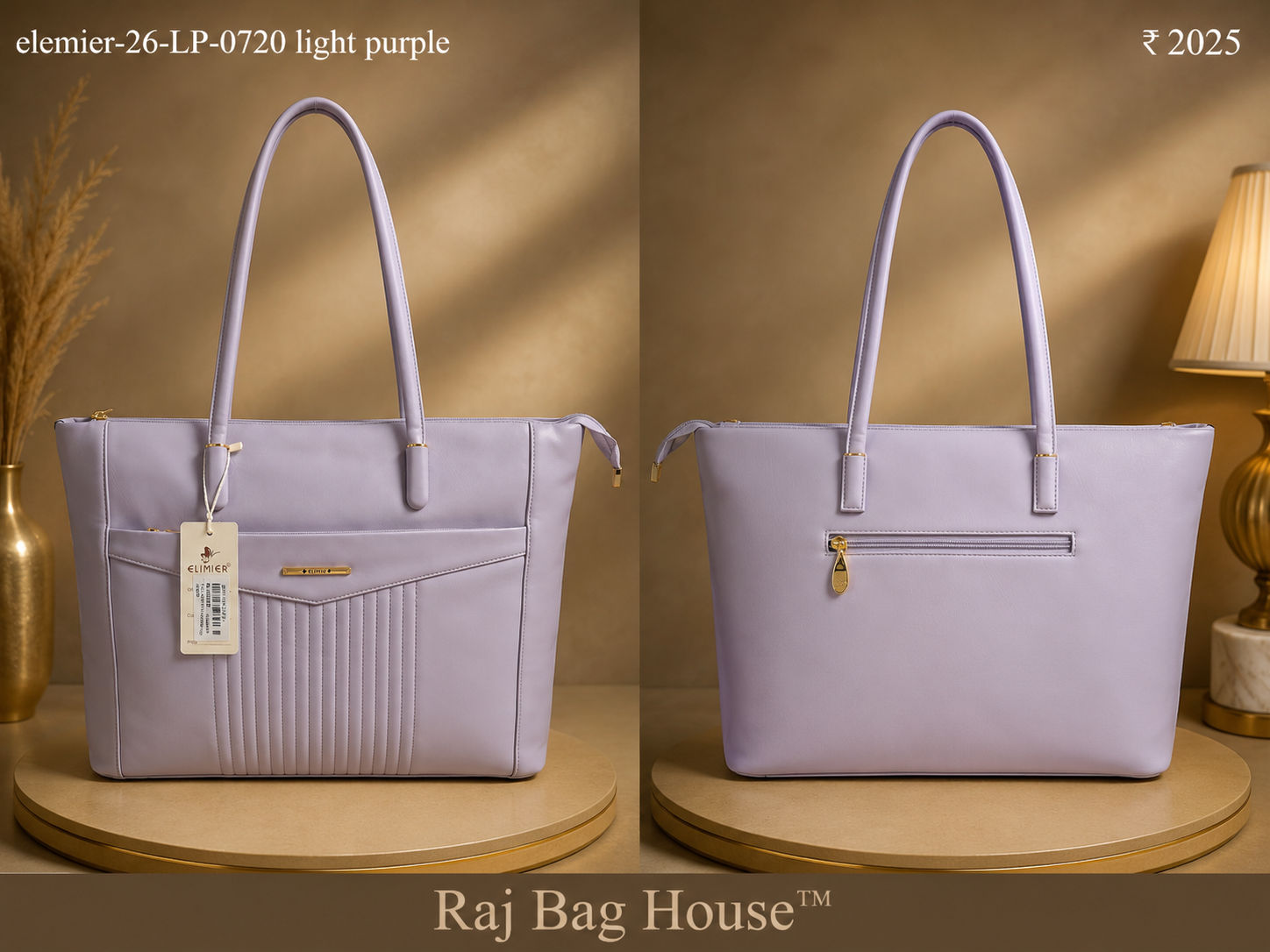 Elemier 0720 Light Tote Bag – Light Purple