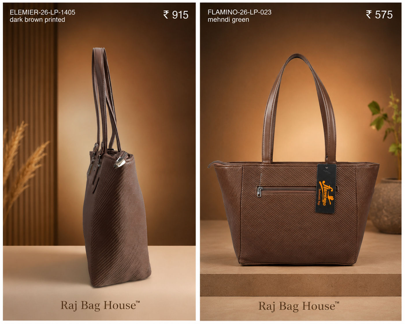 Flamingo Flamino 011 Tote Bag – Brown 2