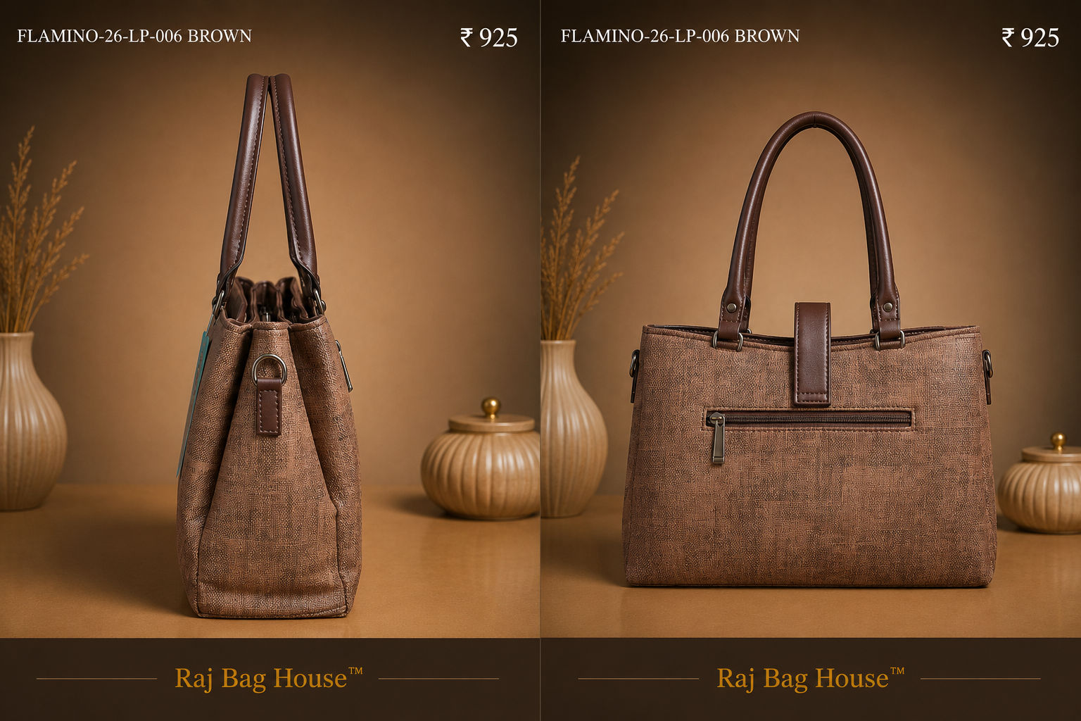 Flamingo Flamino 006 Handbag – Brown 2