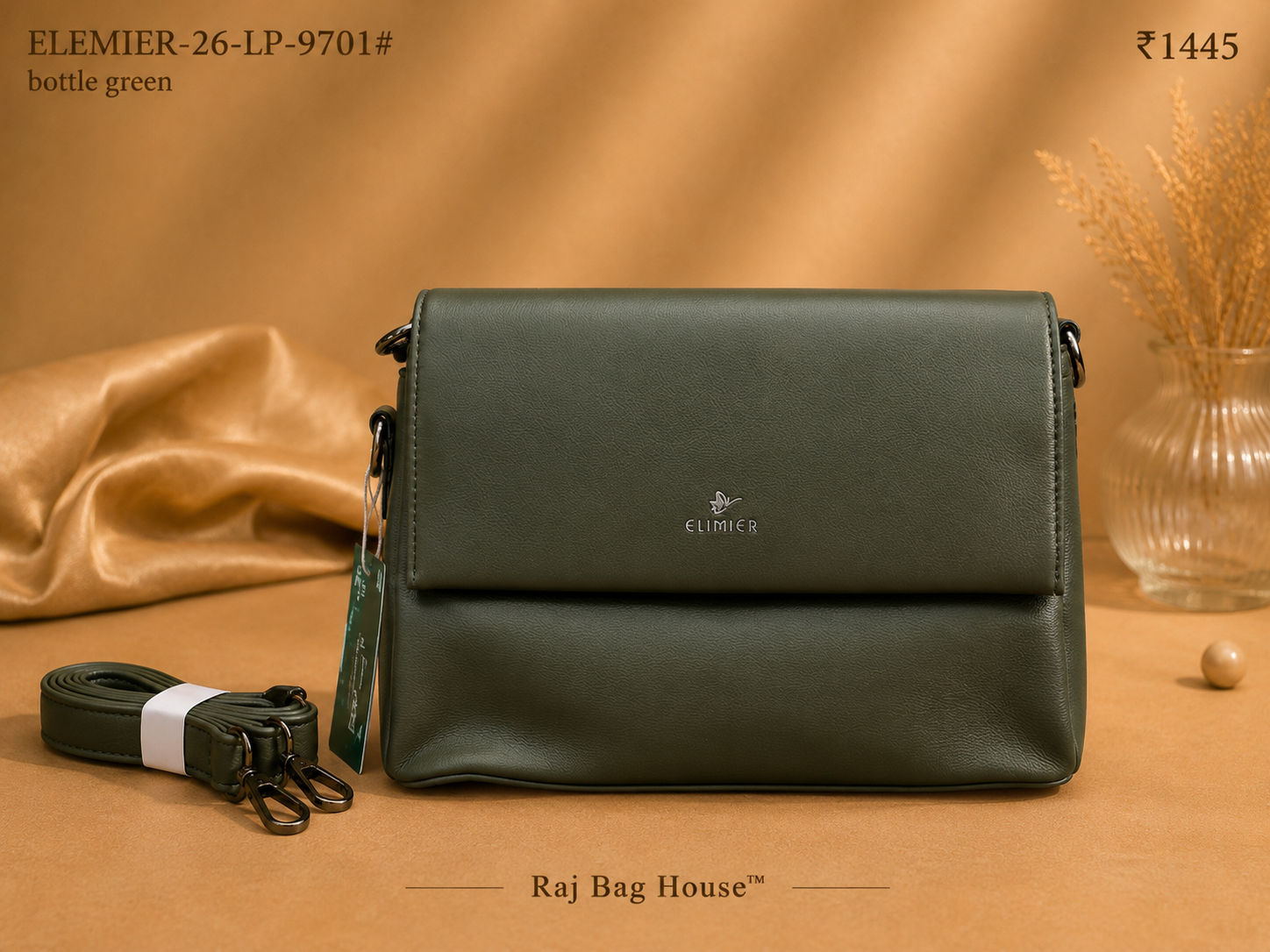 Elemier 9701# Sling Bag โ Green