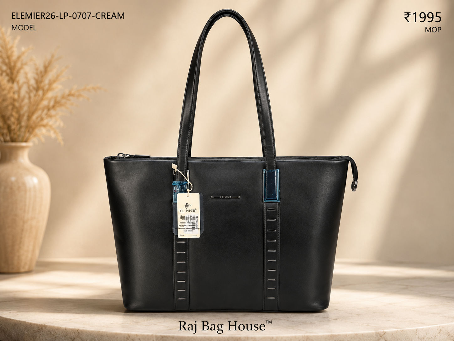 Elemier 0707 Tote Bag – Black