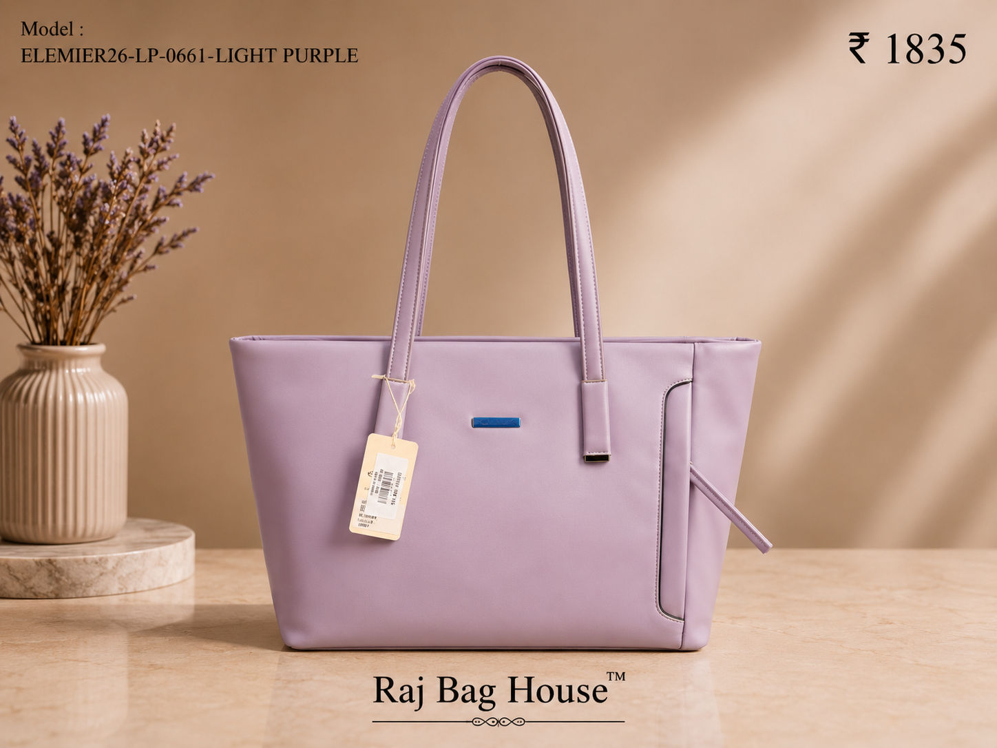 Elemier 0061 Light Tote Bag – Light Purple