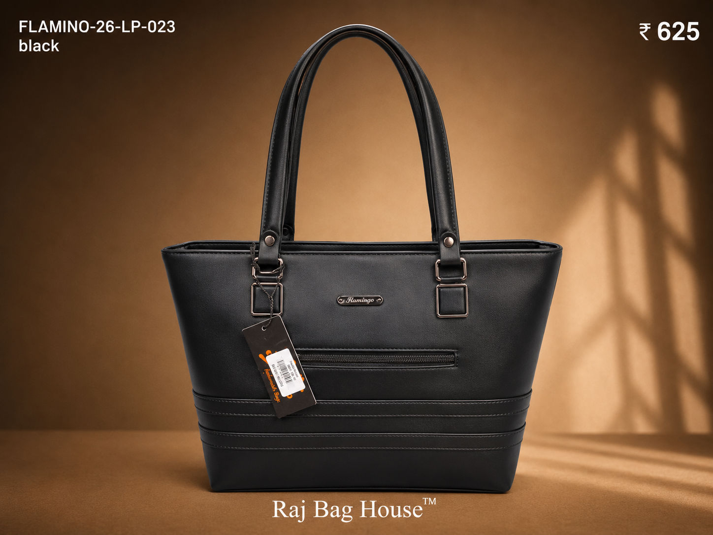 Flamingo Flamino 023 Tote Bag – Black