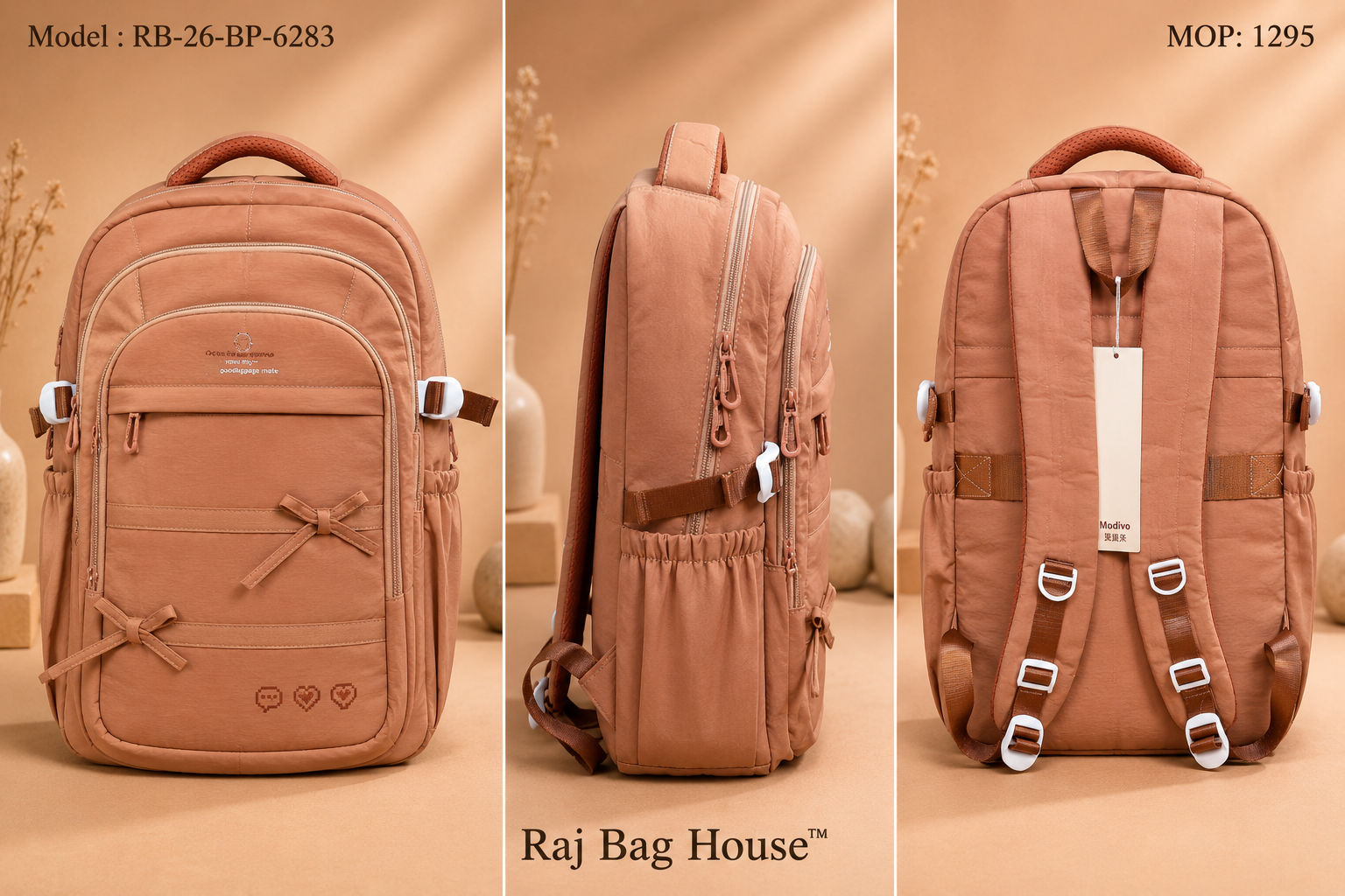 Imported 6283 Brownish Pitch Backpack 2