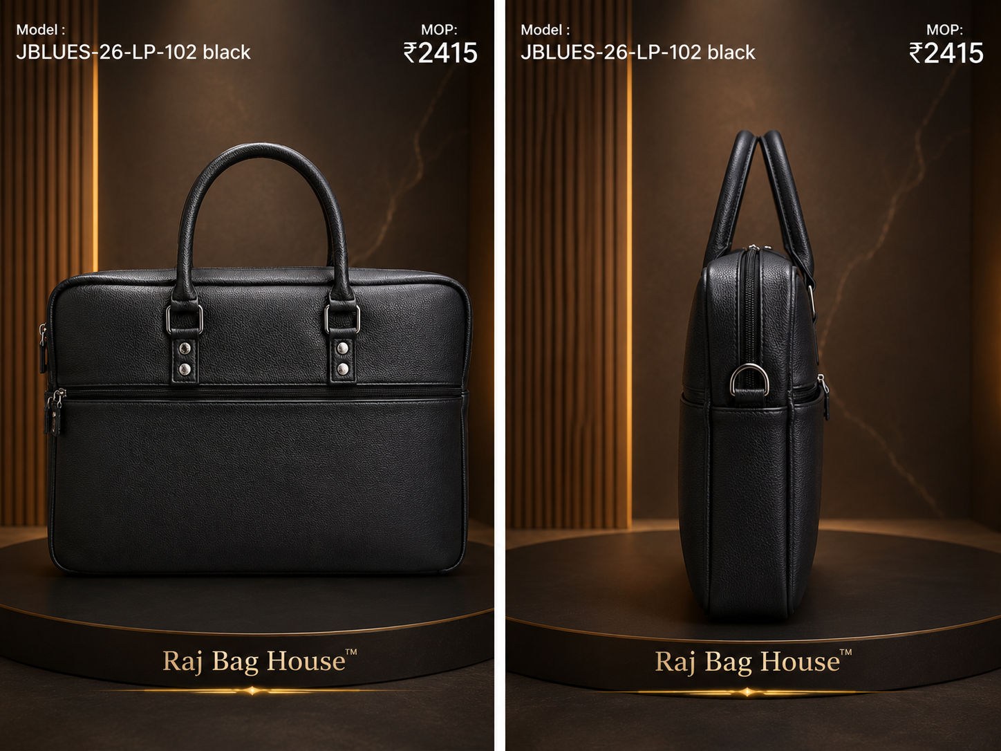 Logus J-Blues 102 Small Office Bag – Black 2
