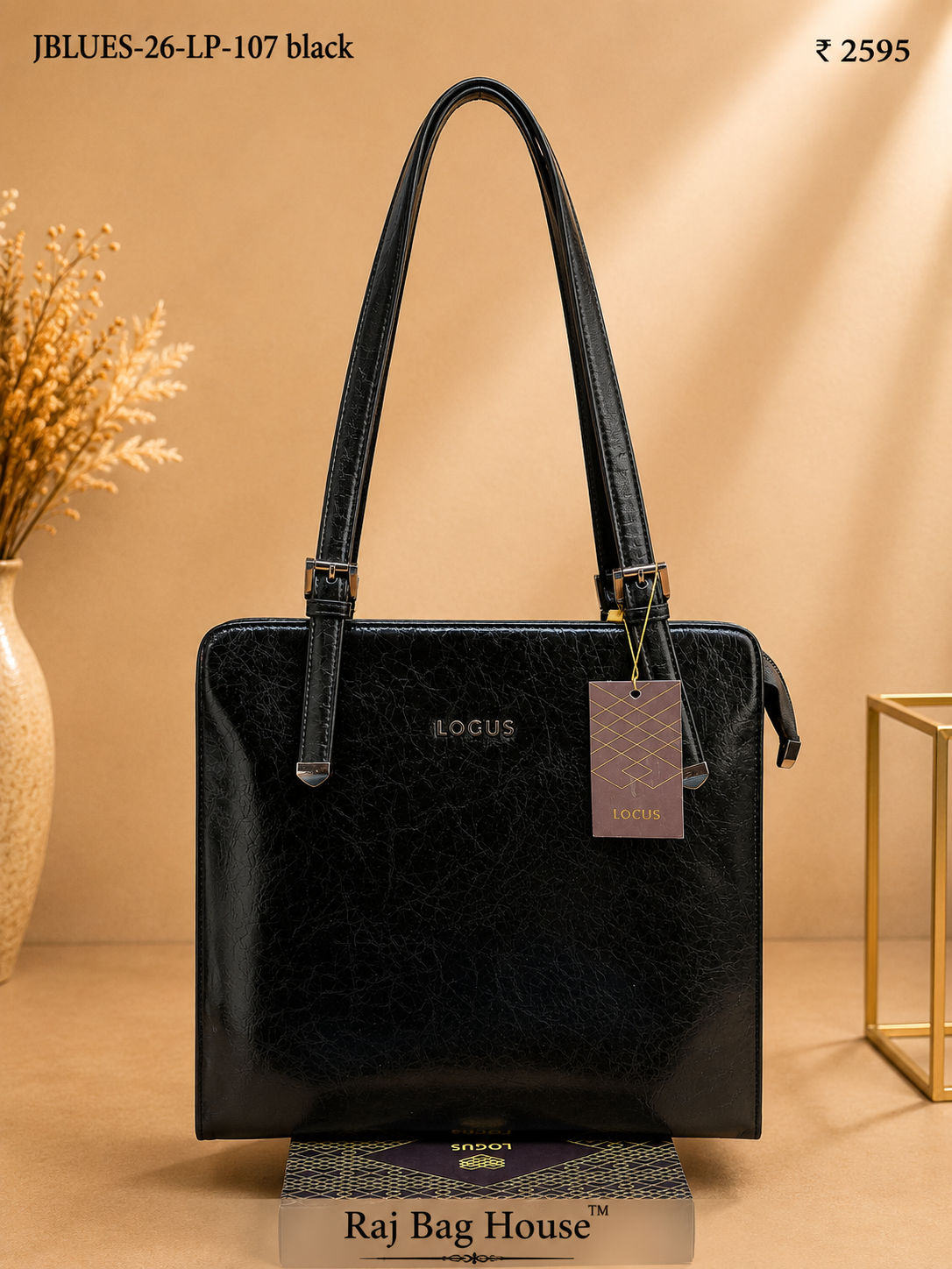 Logus Tote Bag J BLUES-26-LP-107 - Black