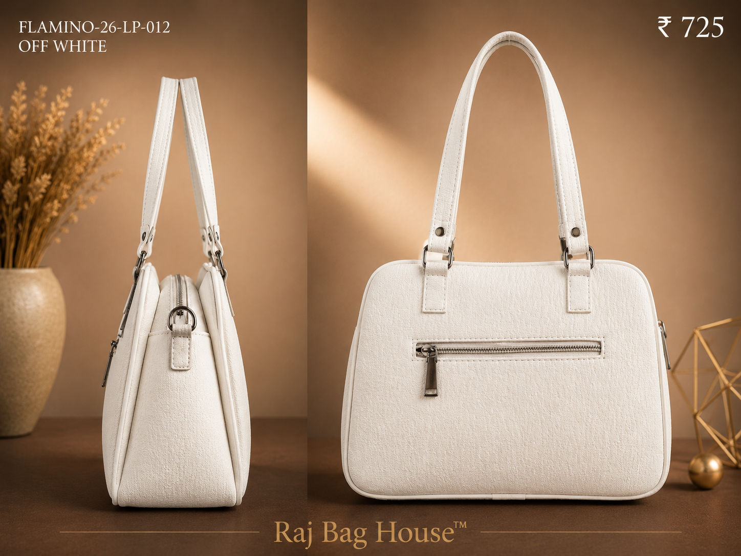 Flamingo Flamino 012 Handbag – Off White 2