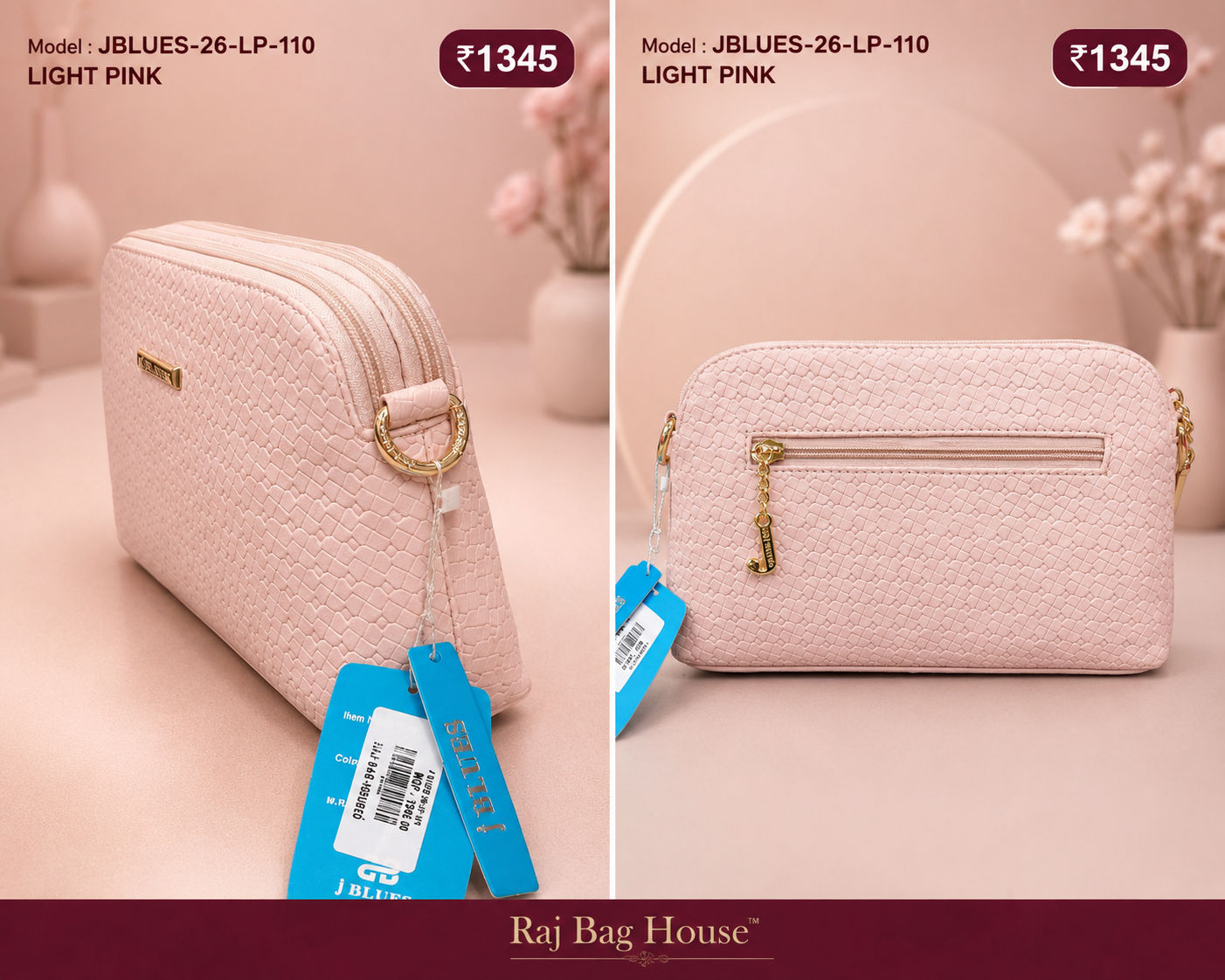J-Blues J-Blues 110 Small Sling Bag – Light Pink 2