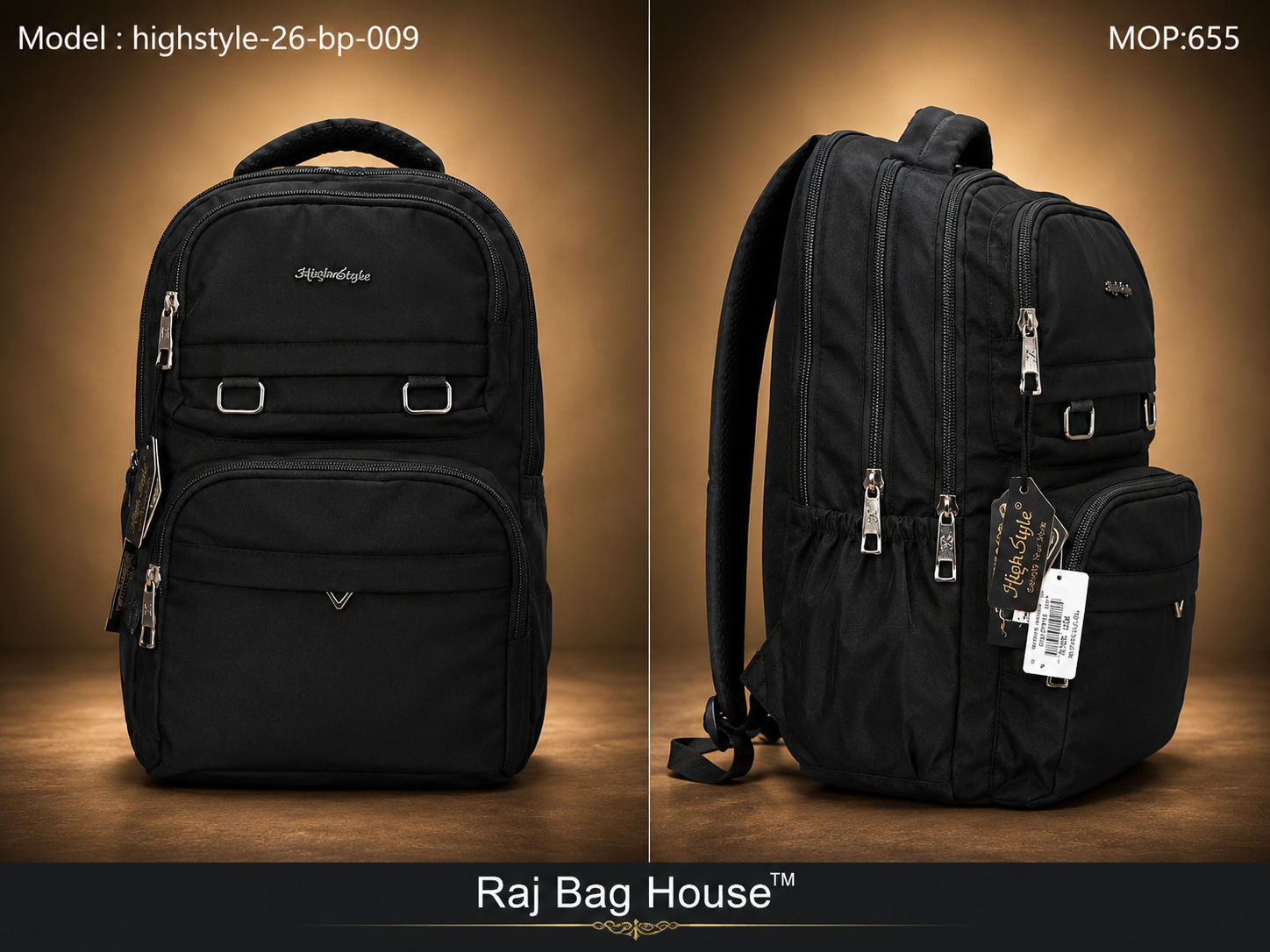 highstyle Mini Backpack 26-BP-009 - Black