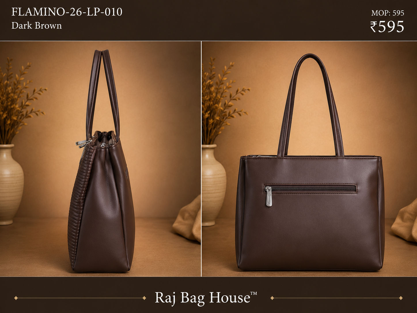 Flamingo Flamino 010 Handbag – Dark Brown 2