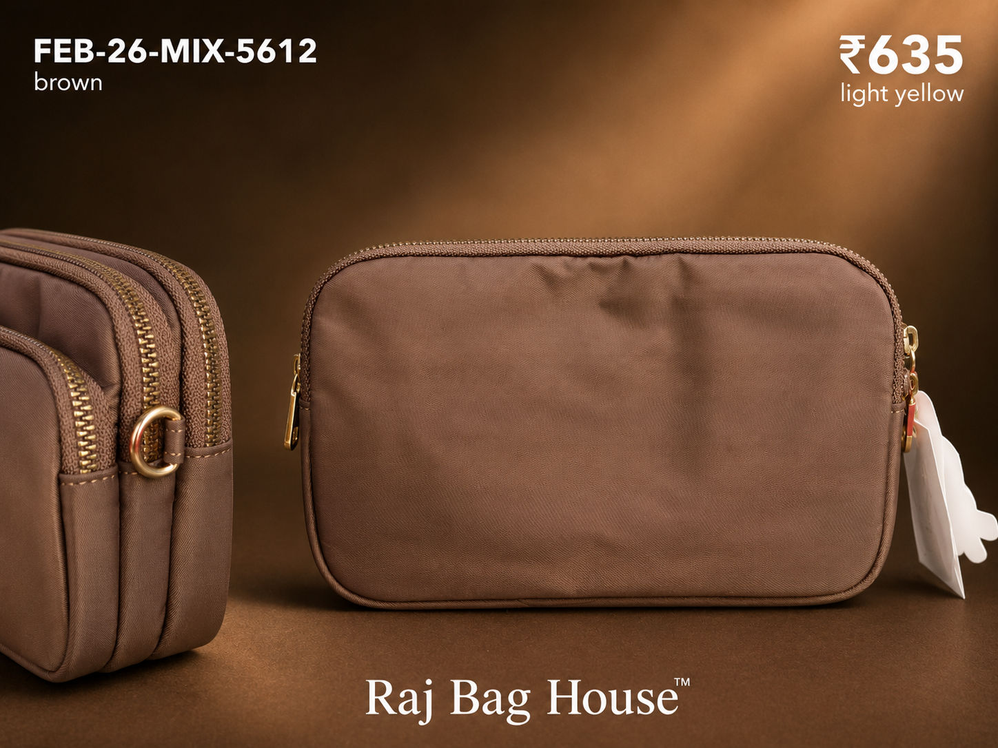 Feelings Bag Feb Mix 5612 Small Sling Bag – Brown 2