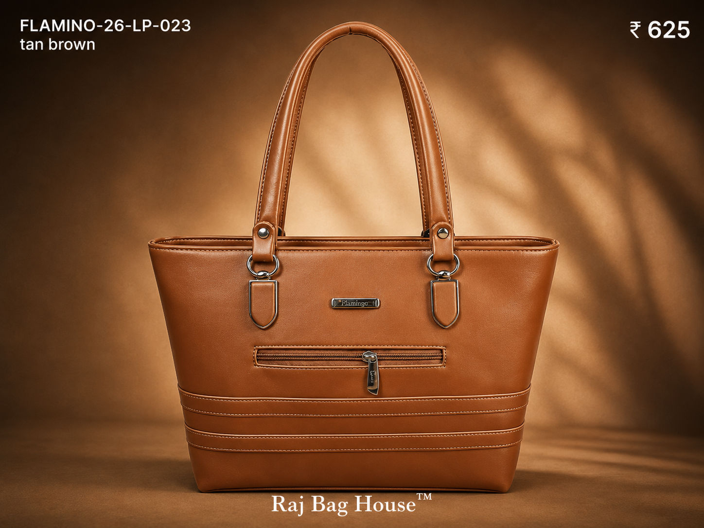 Flamingo Flamino 023 Tote Bag – Tan Brown