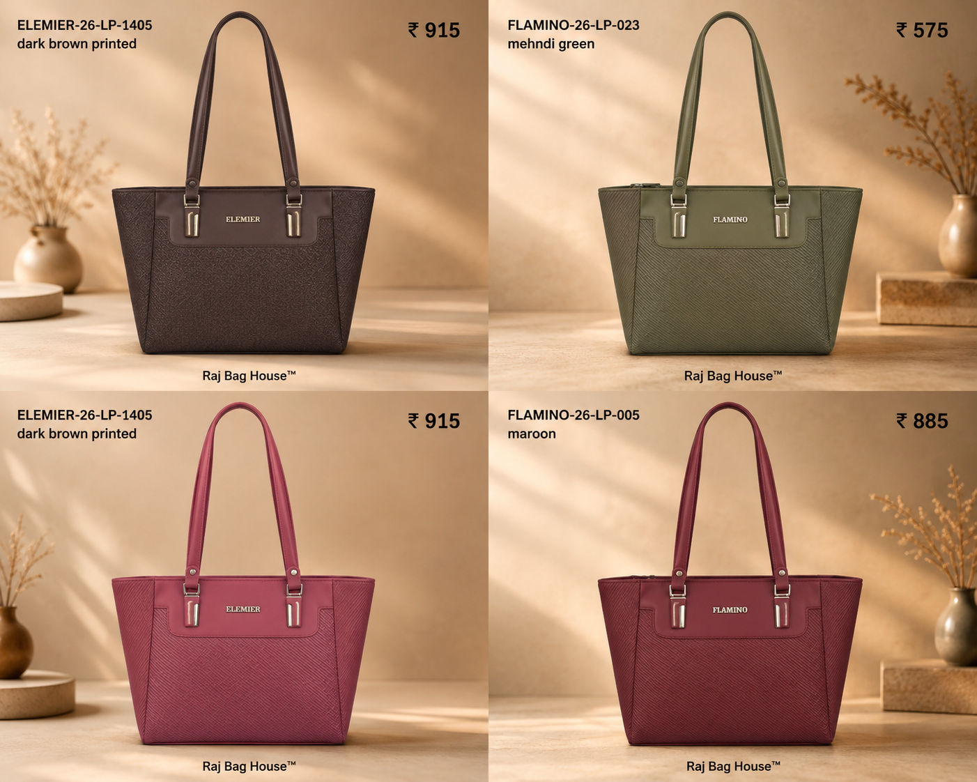Flamingo Flamino 011 Tote Bag – Maroon