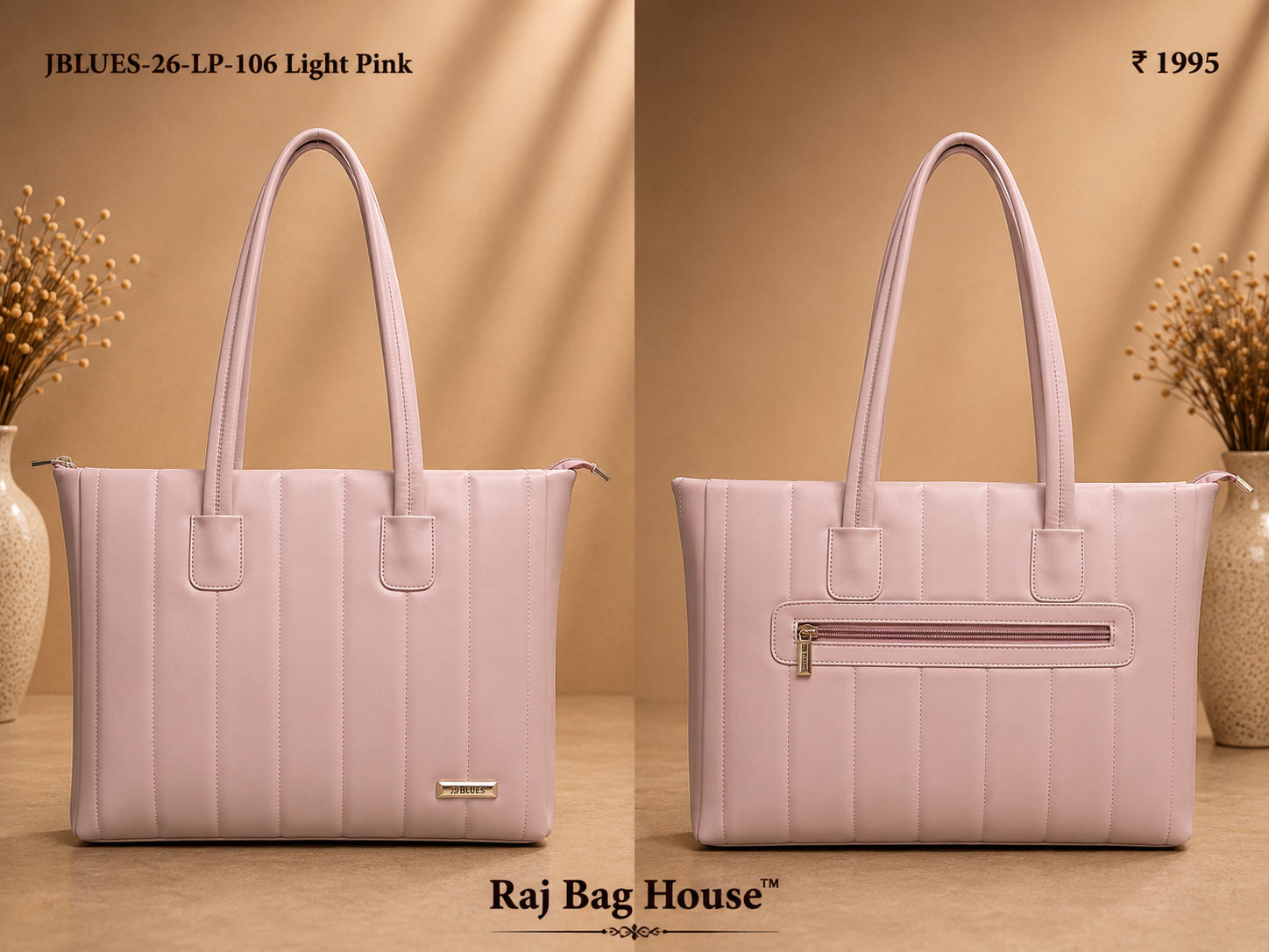 J Blues Tote Bag 106 - Light Pink