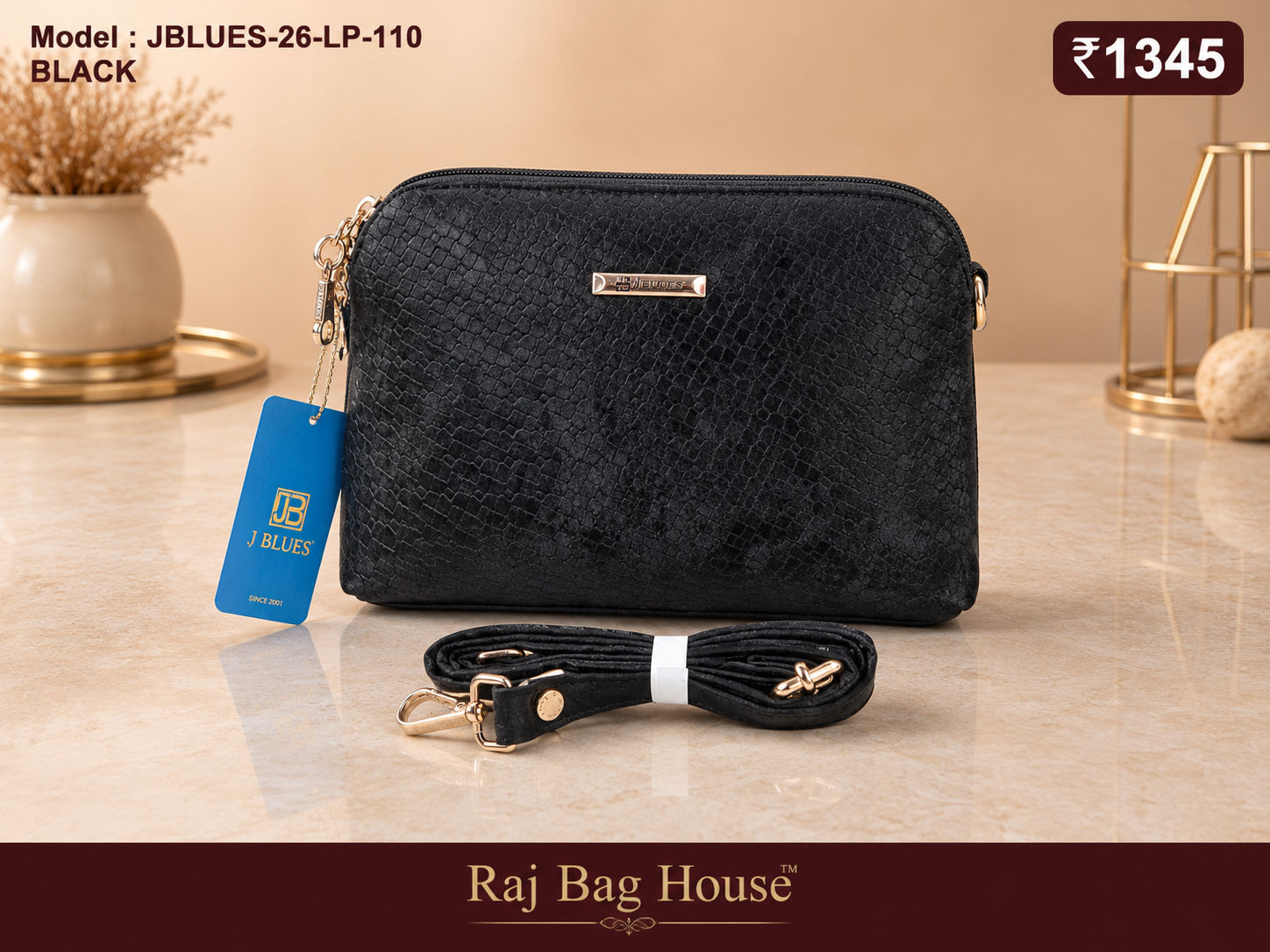 J Blues Sling Bag 26-LP-110 - Black