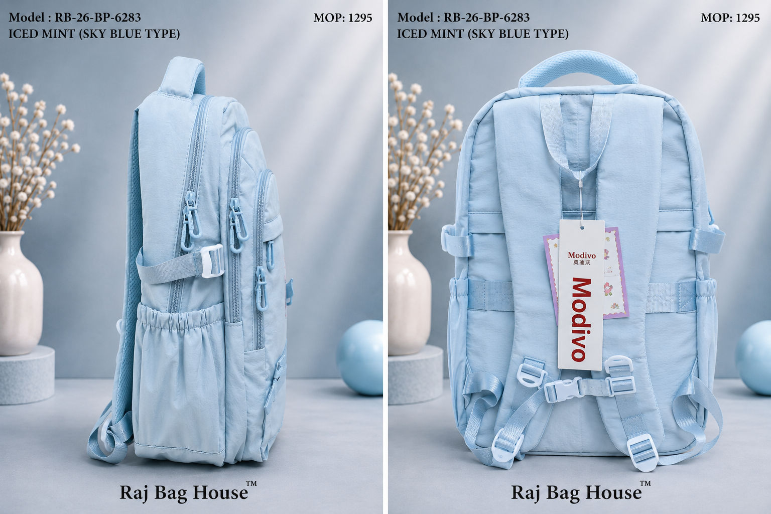 Imported 6283 Iced Mint ( Type) Backpack – Iced Mint 2
