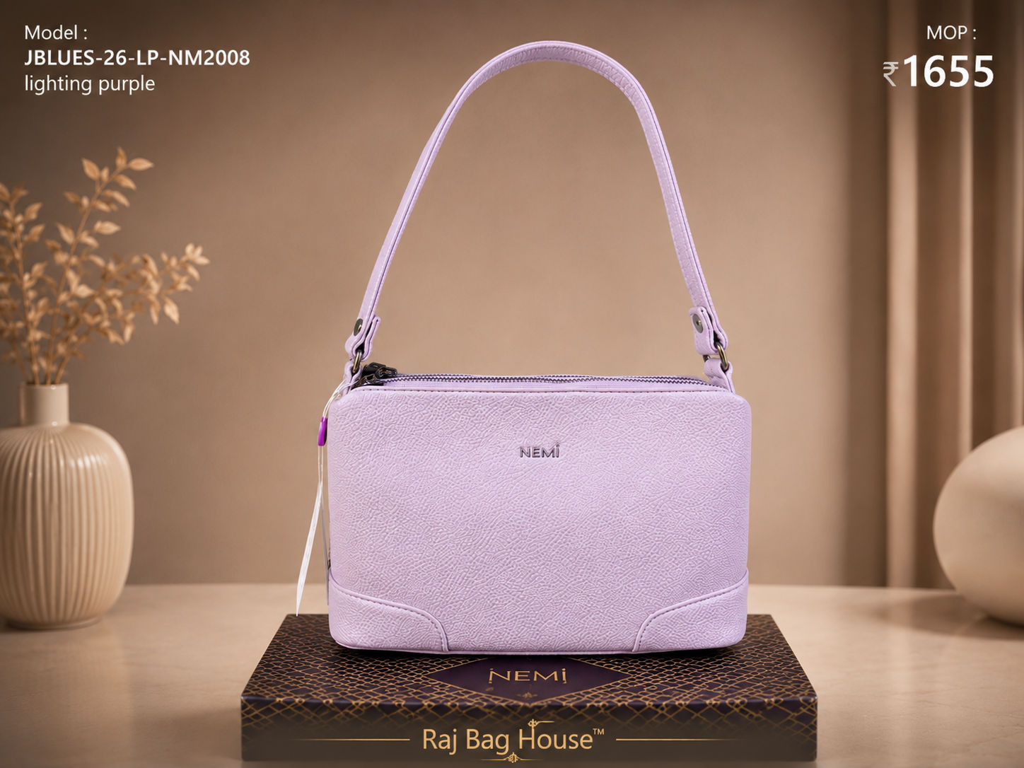 Nemi J-Blues Nm2008 Light Handbag – Light Purple