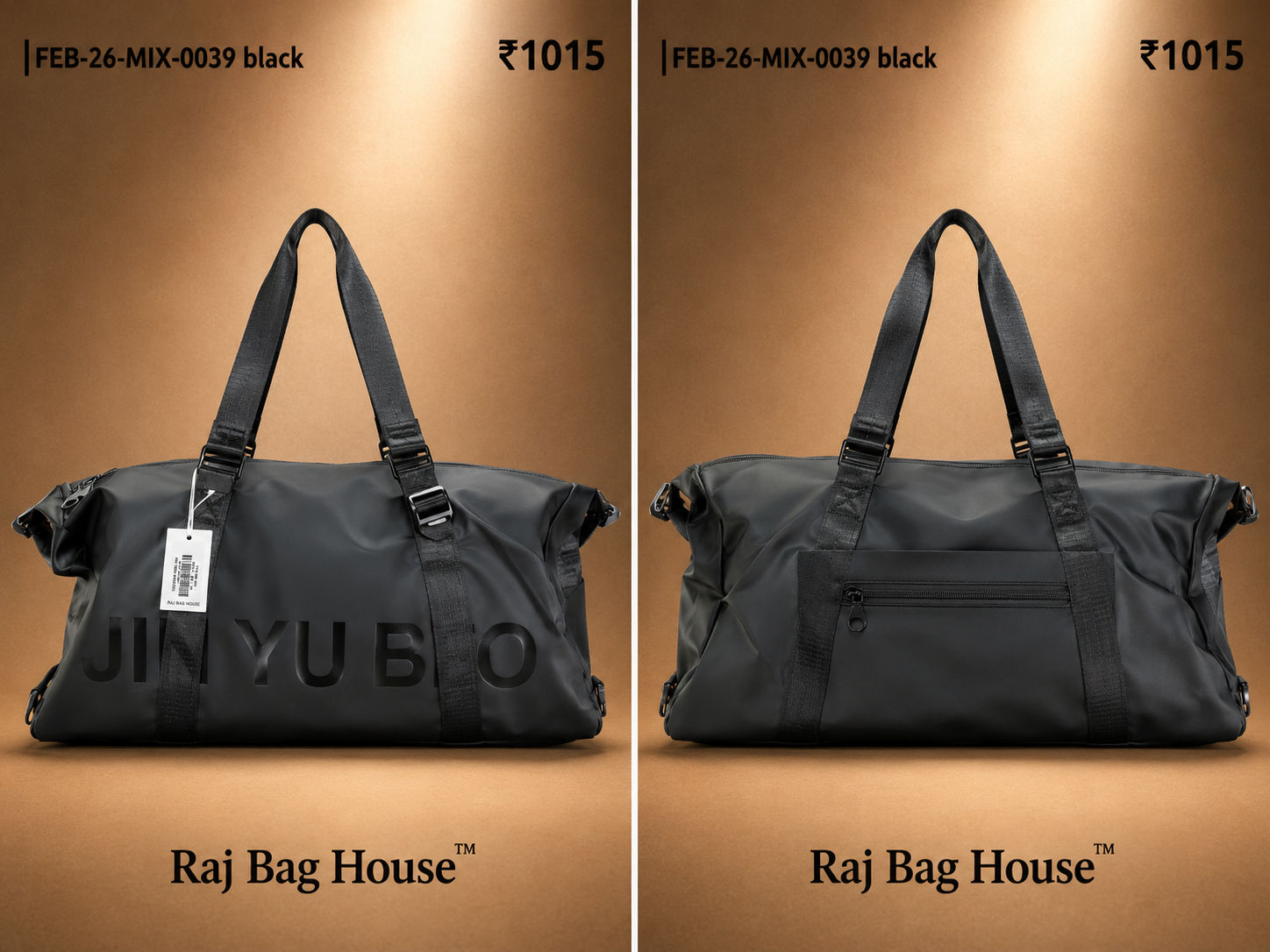 Feelings Bag Feb Mix 0039 Large Travel Bag – Black