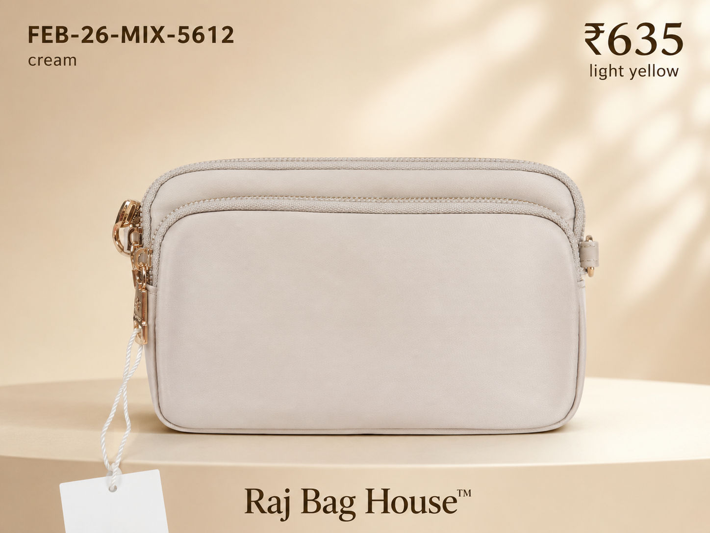 Feelings Bag Feb Mix 5612 Small Sling Bag – Cream