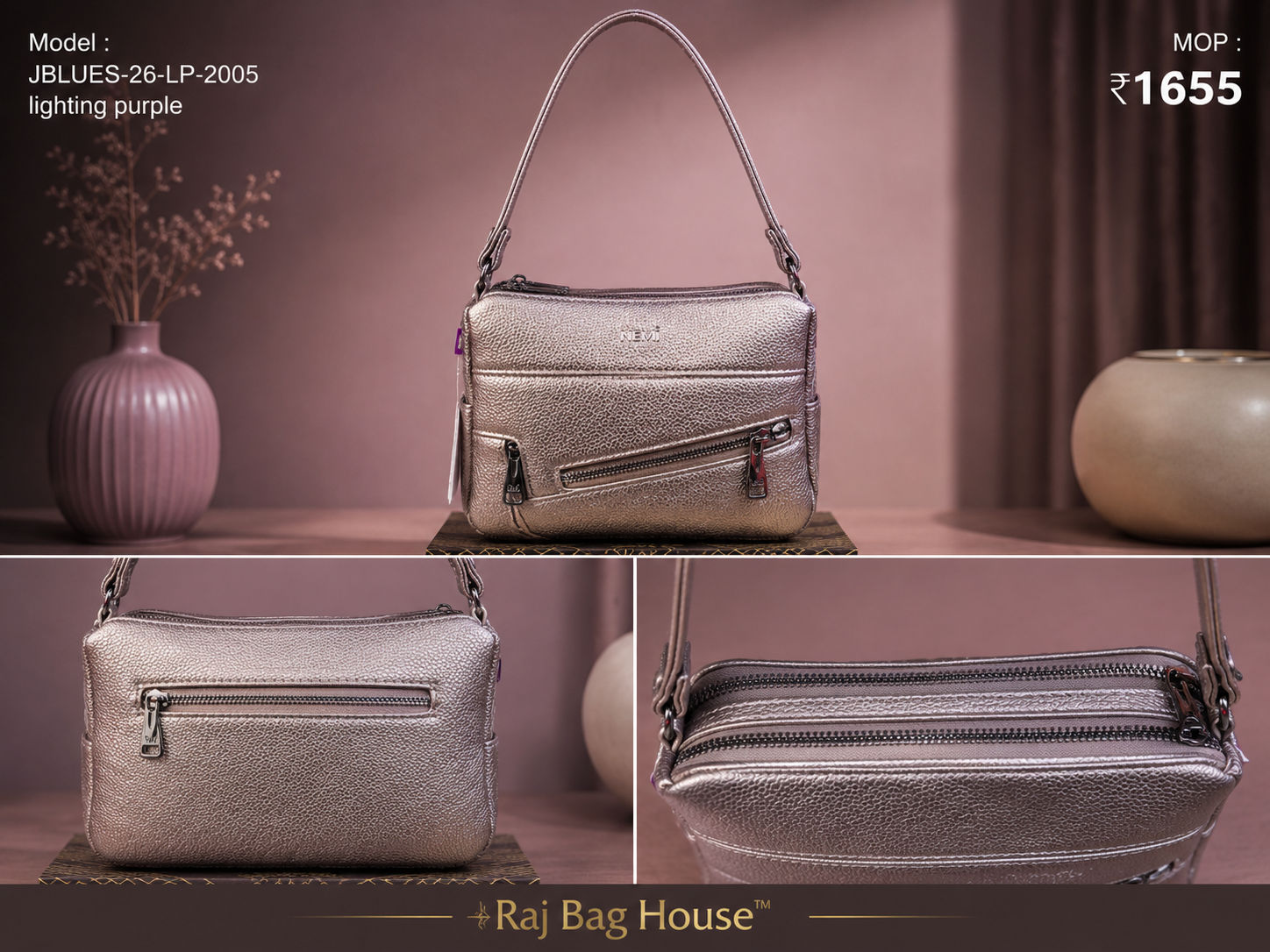 Nemi J-Blues 2005 Glittery Handbag – Cream