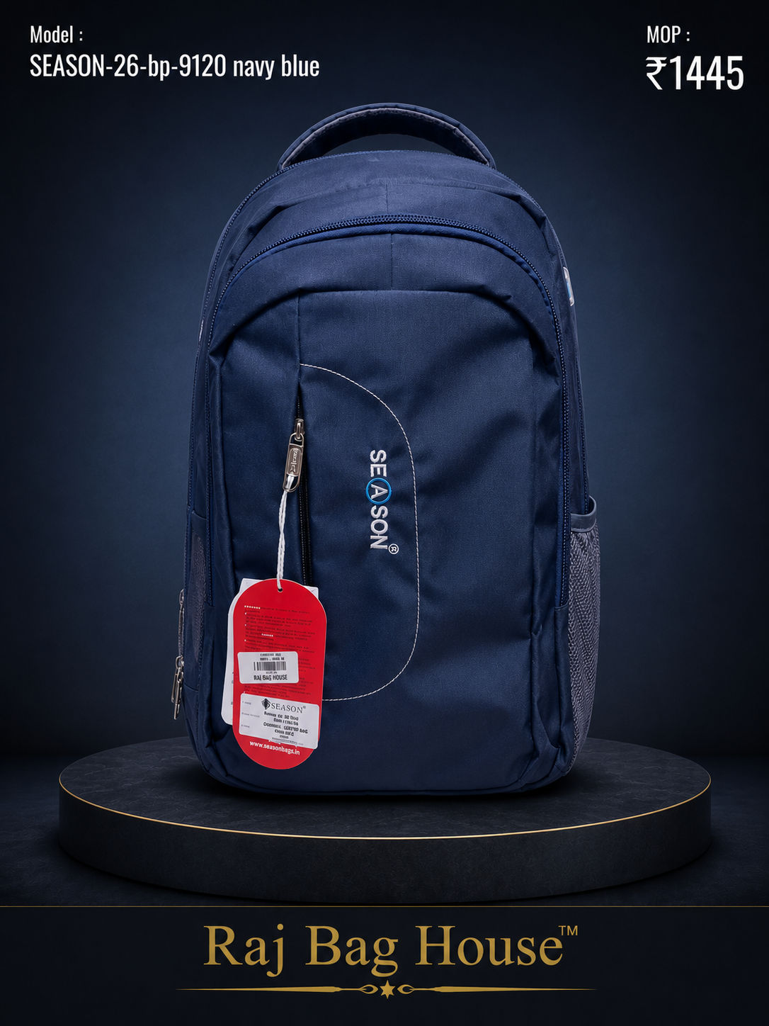 Season Travel Backpack 9102 - Navy Blue