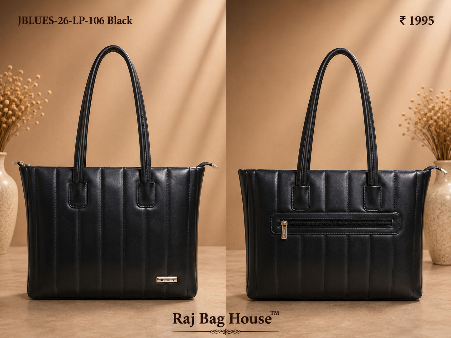 J Blues Tote Bag 106 - Black