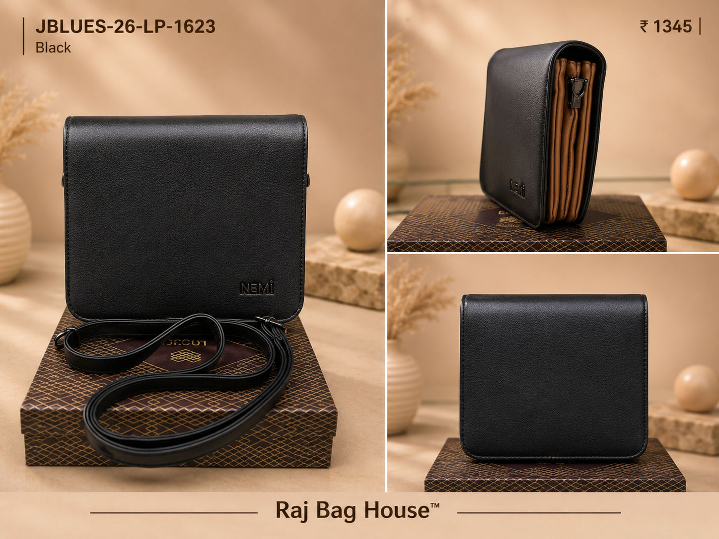 Nemi J-Blues 1623 Sling Bag – Black