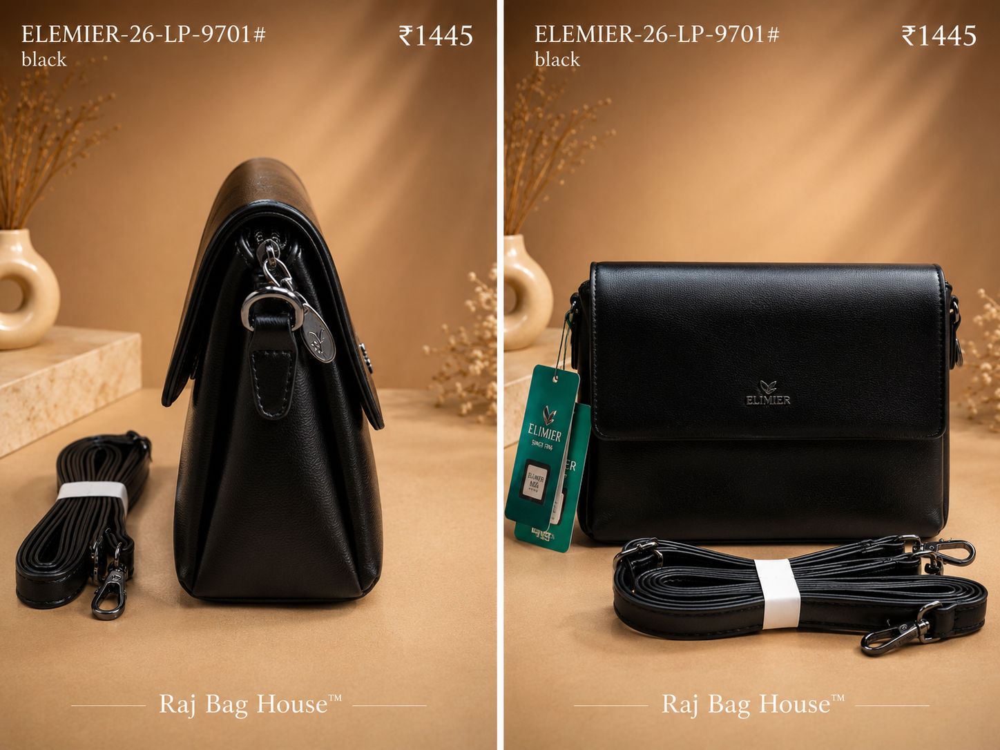 Elemier 9701# Sling Bag – Black 2